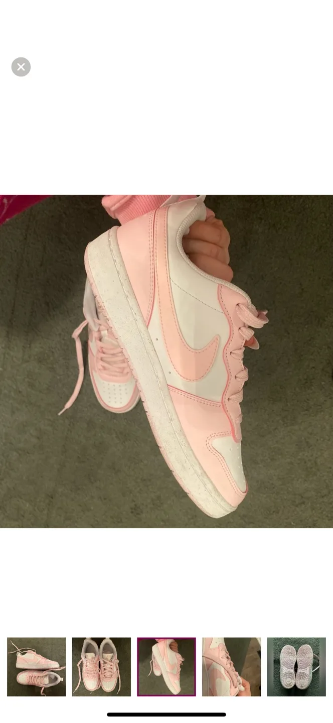 Nike Court Vision Low Pink Sneakers thumbnail