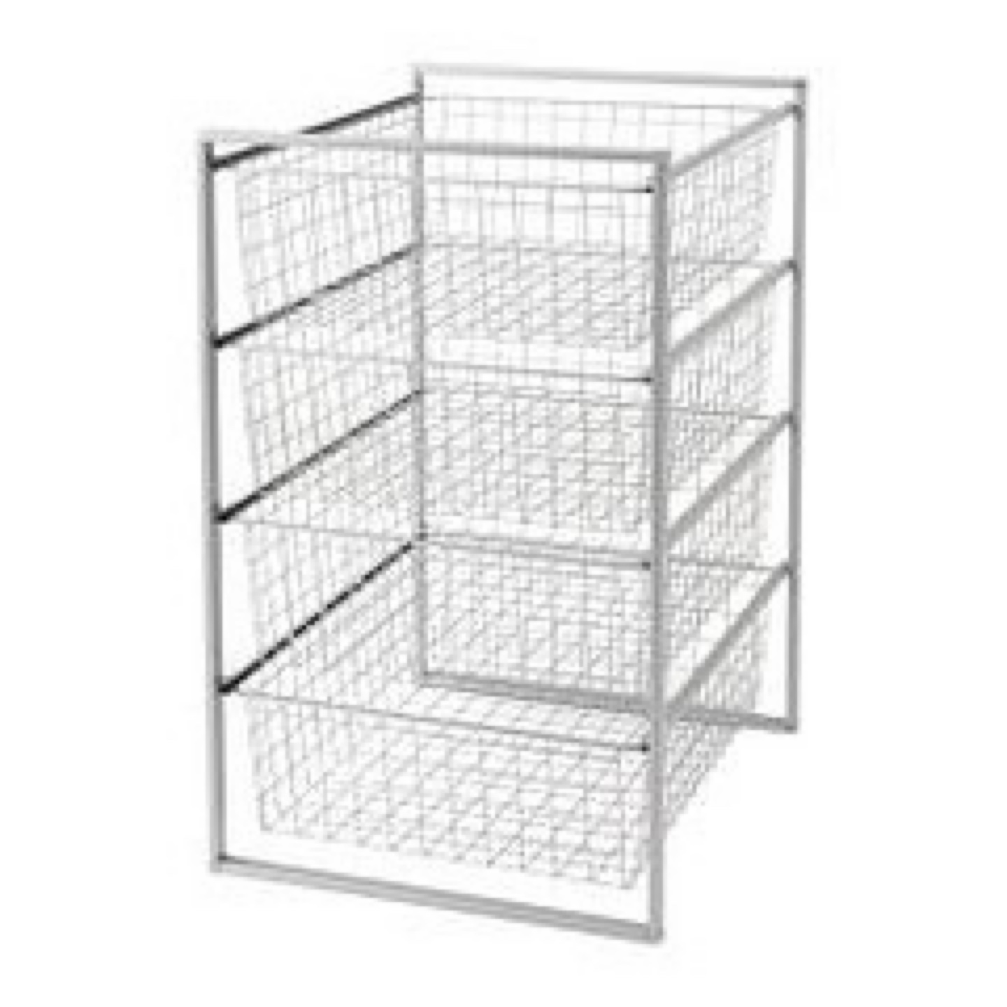 White 4-Tier Wire Basket Organizer - photo 2