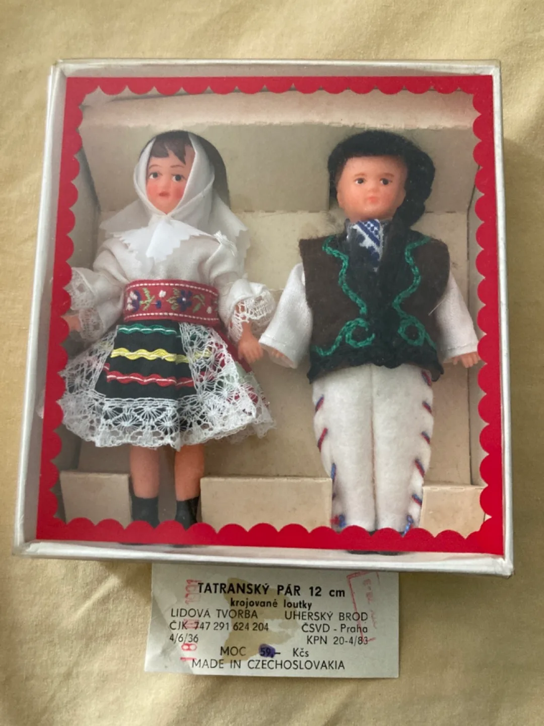 Vintage Czechoslovakian Folk Costume Dolls thumbnail
