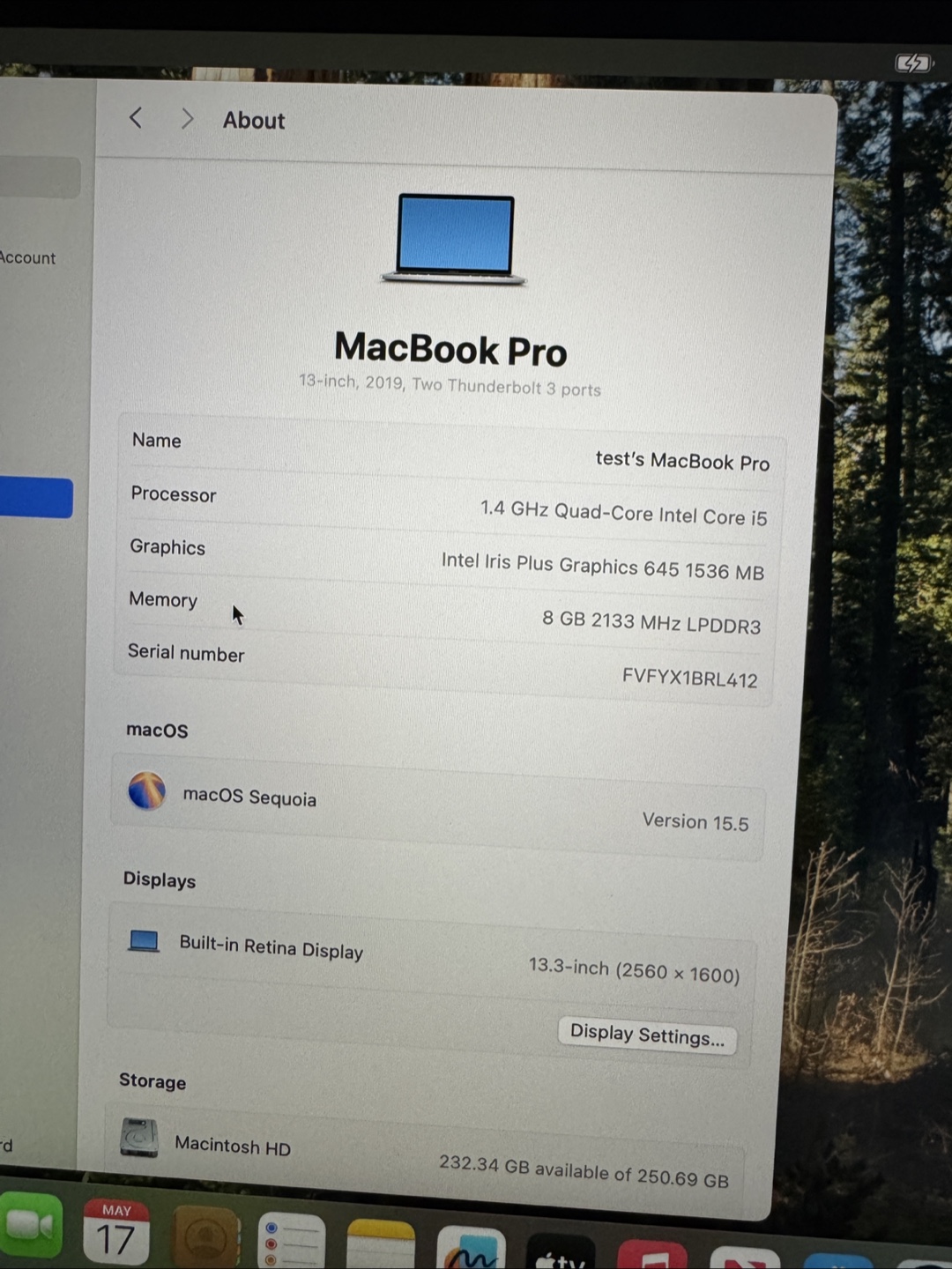 13-inch MacBook Pro 2019, 8GB RAM, 256GB SSD - photo 4