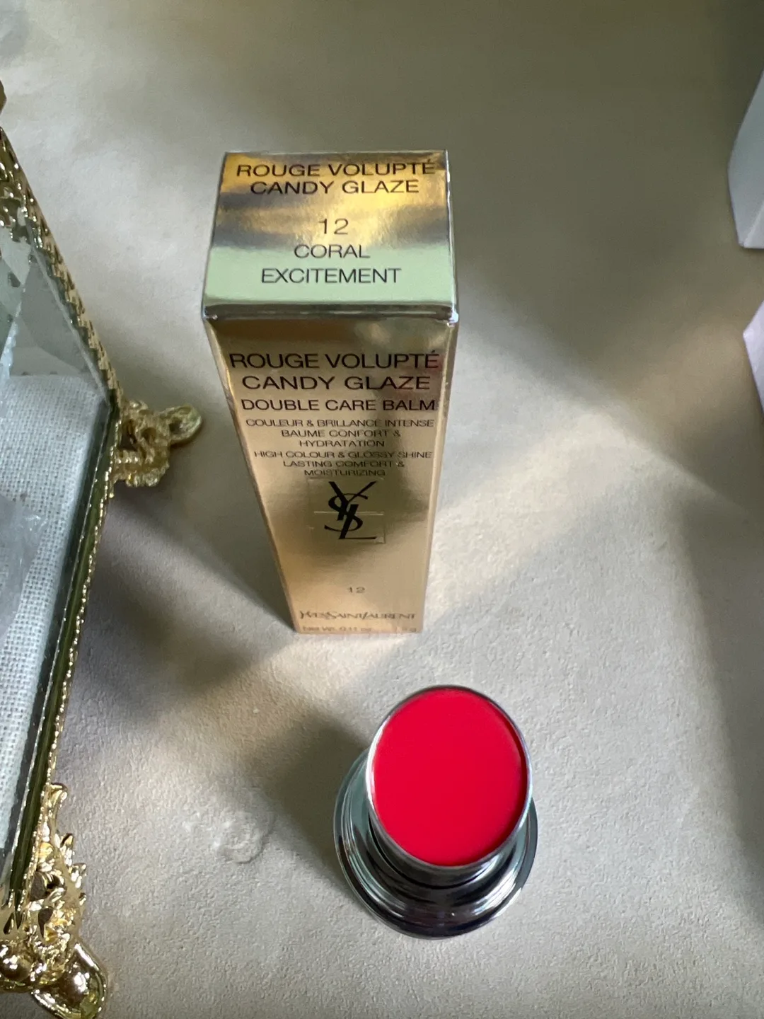 Yves Saint Laurent Candy Glaze Balm - #12 Coral Excitement image indicator(3)
