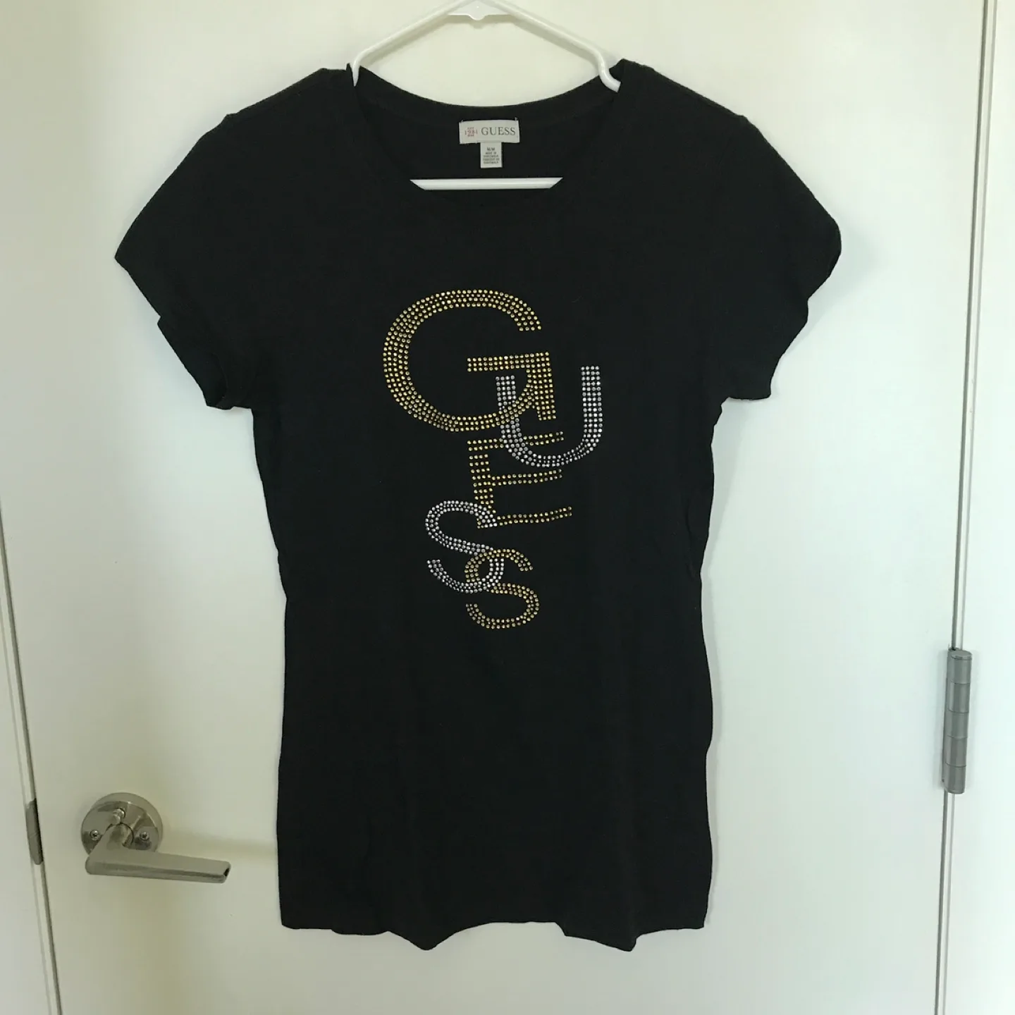 Guess rhinestone logo t-shirt thumbnail