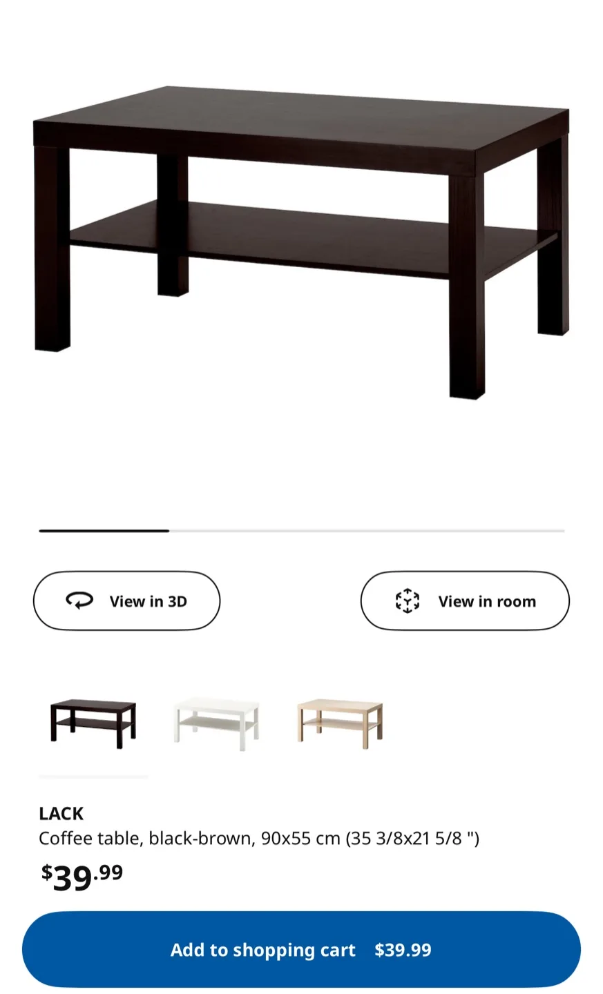 IKEA LACK Coffee Table thumbnail