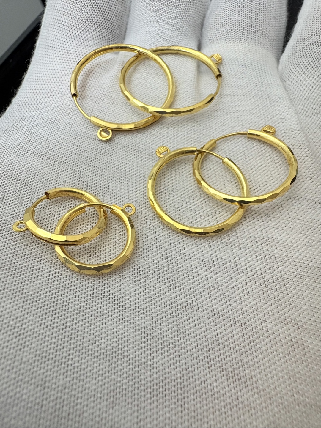 22K Gold Hoops style Earrings ( 916 Hallmark Earrings ) - photo 2