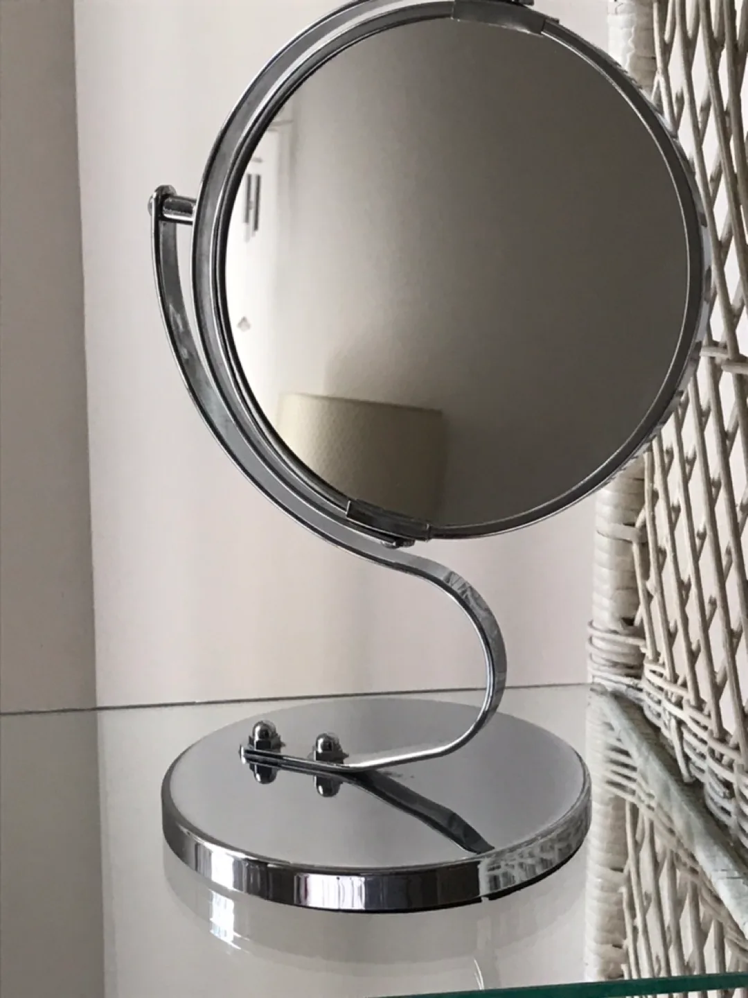 Chrome Double-Sided Vanity Mirror thumbnail