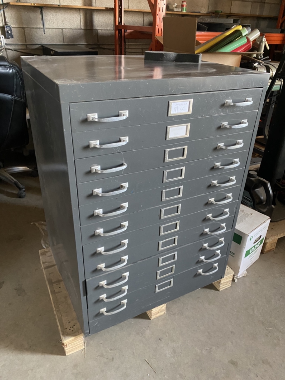 Metal Plan File Cabinet - 11Drawers