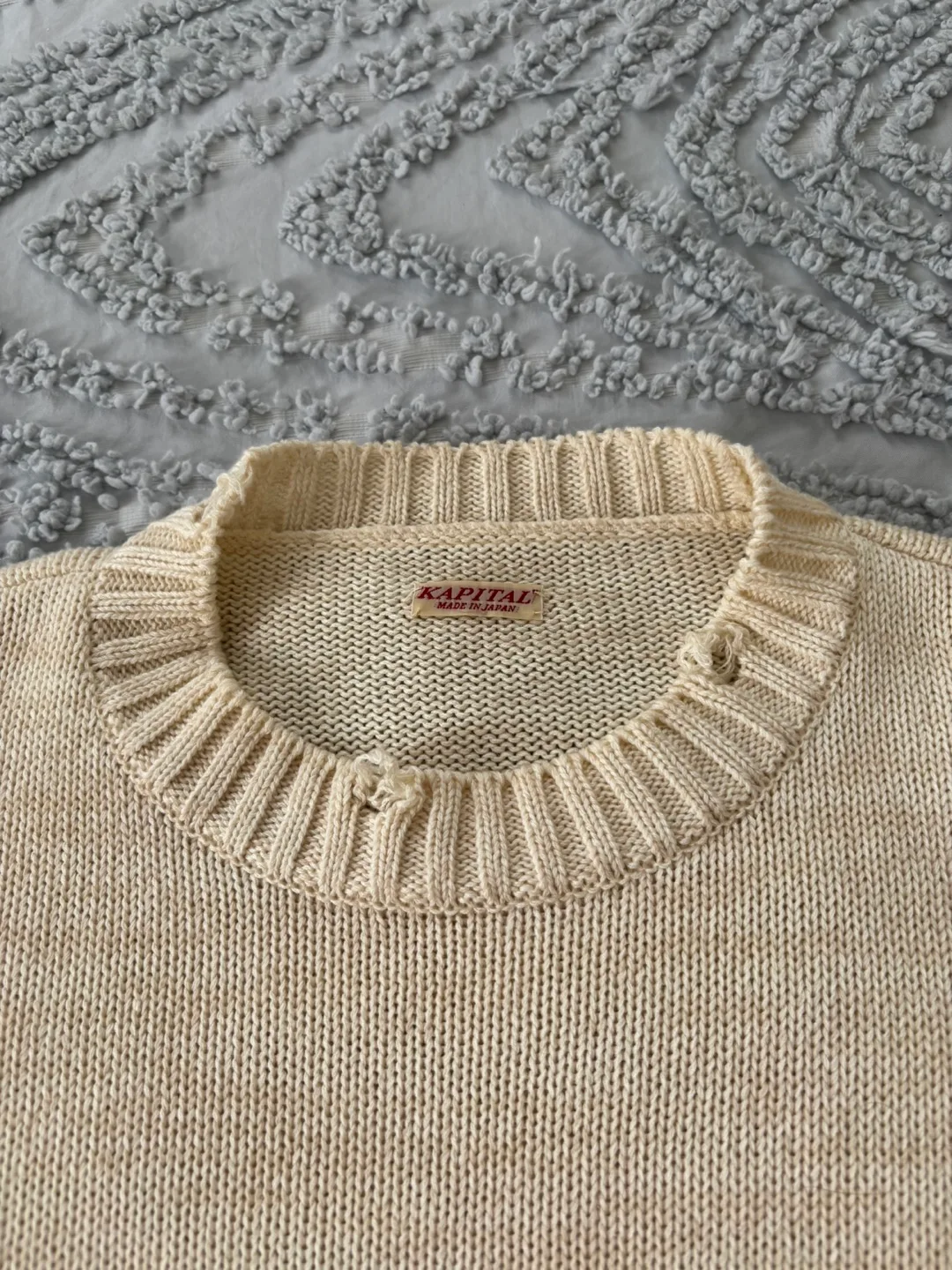 Kapital 5G Cotton Knit Hippie Sleeve Sweater image indicator(3)