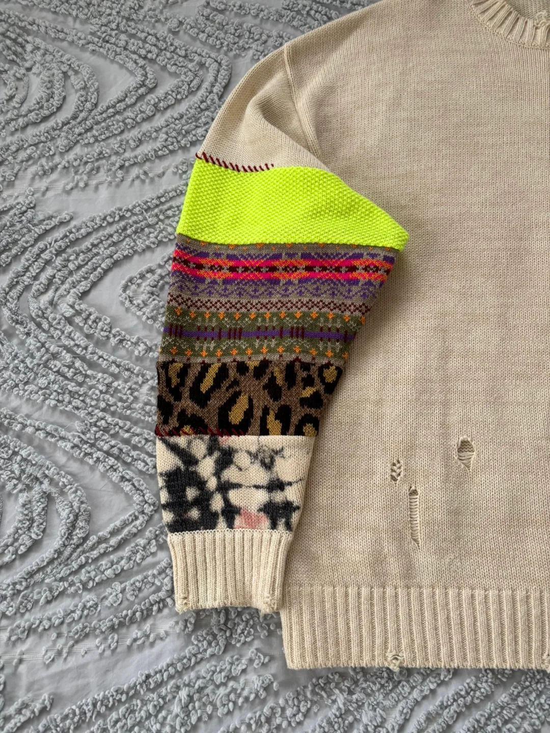 Kapital 5G Cotton Knit Hippie Sleeve Sweater image indicator(5)