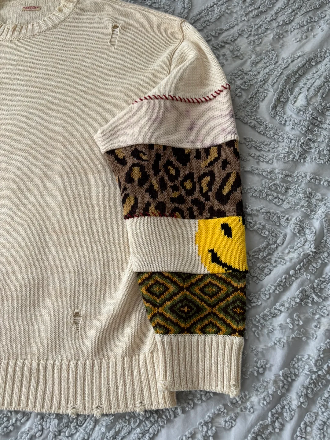 Kapital 5G Cotton Knit Hippie Sleeve Sweater image indicator(4)