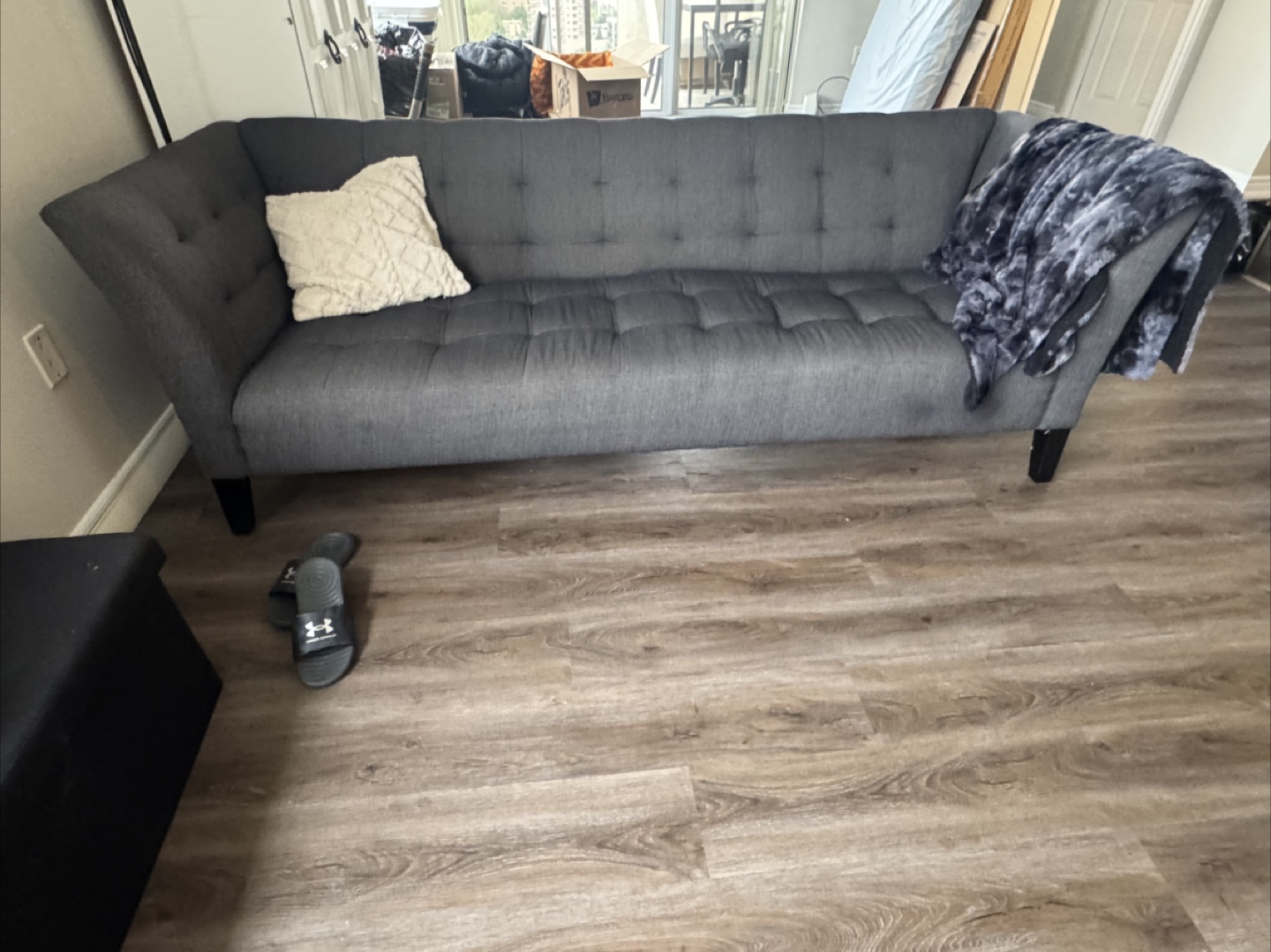 Grey fabric sofa - photo 2