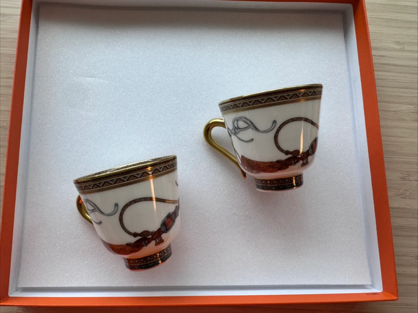 Hermes Cheval d’Orient Espresso/tea Cups and Saucers Set image indicator(3)