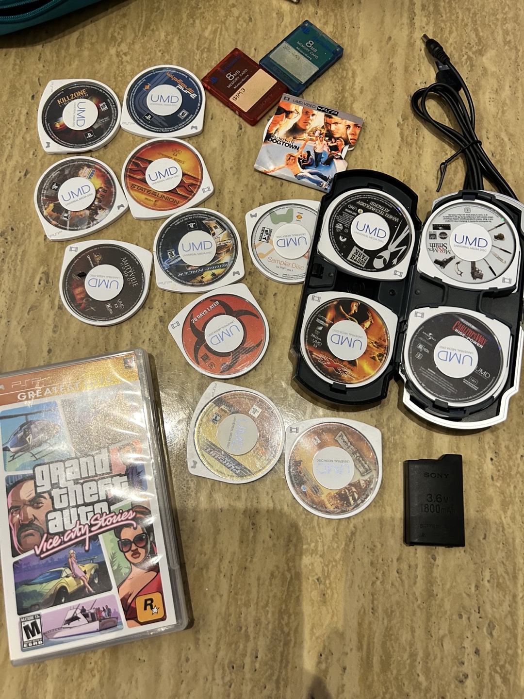 PSP 3000 with UMDs and Accessories - photo 2