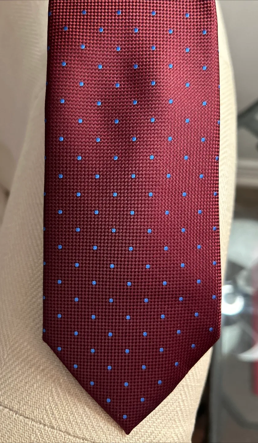 Tommy Hilfiger Men's Burgundy Tie - Brand New! image indicator(5)