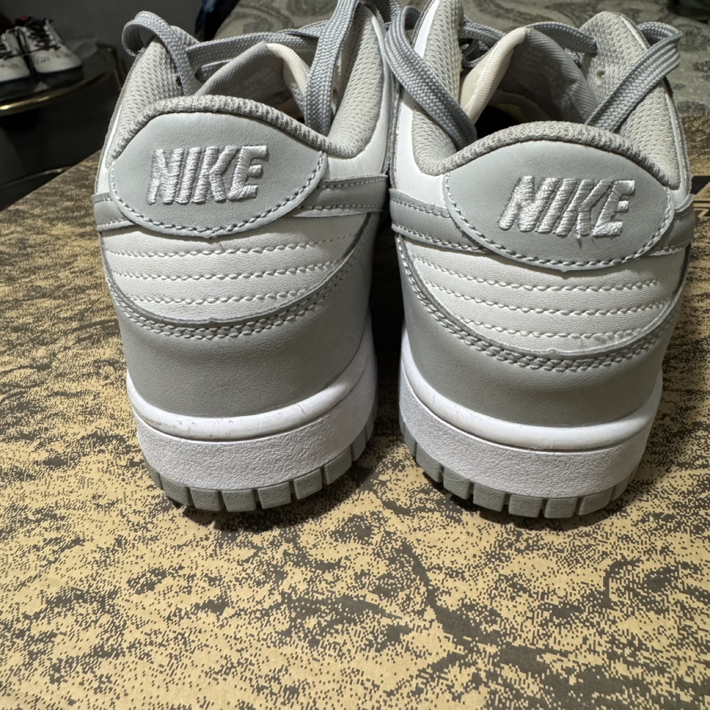Nike Dunk Low retro white/grey fog Sneakers - photo 3