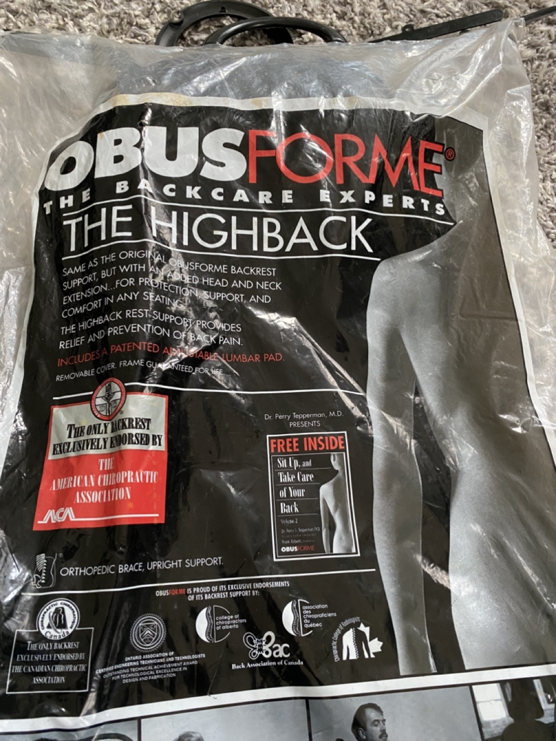 ObusForme Highback Backrest Support