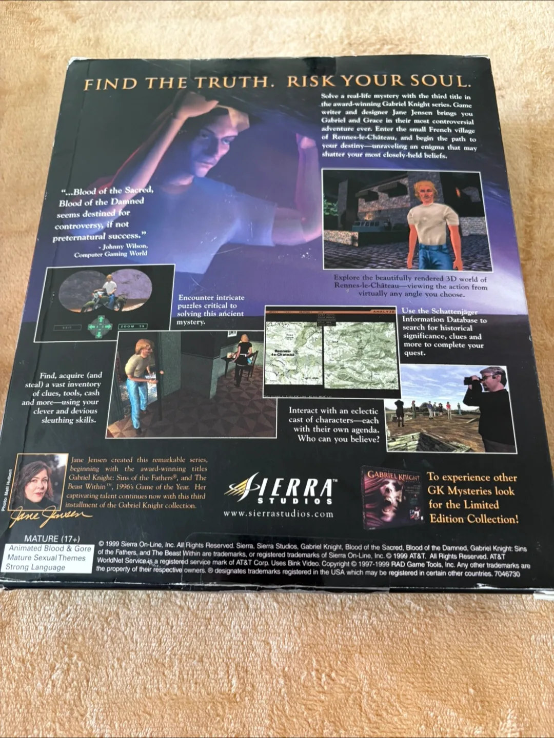 Gabriel Knight 3 Blood of the sacred Blood of the damned Big Box image indicator(3)