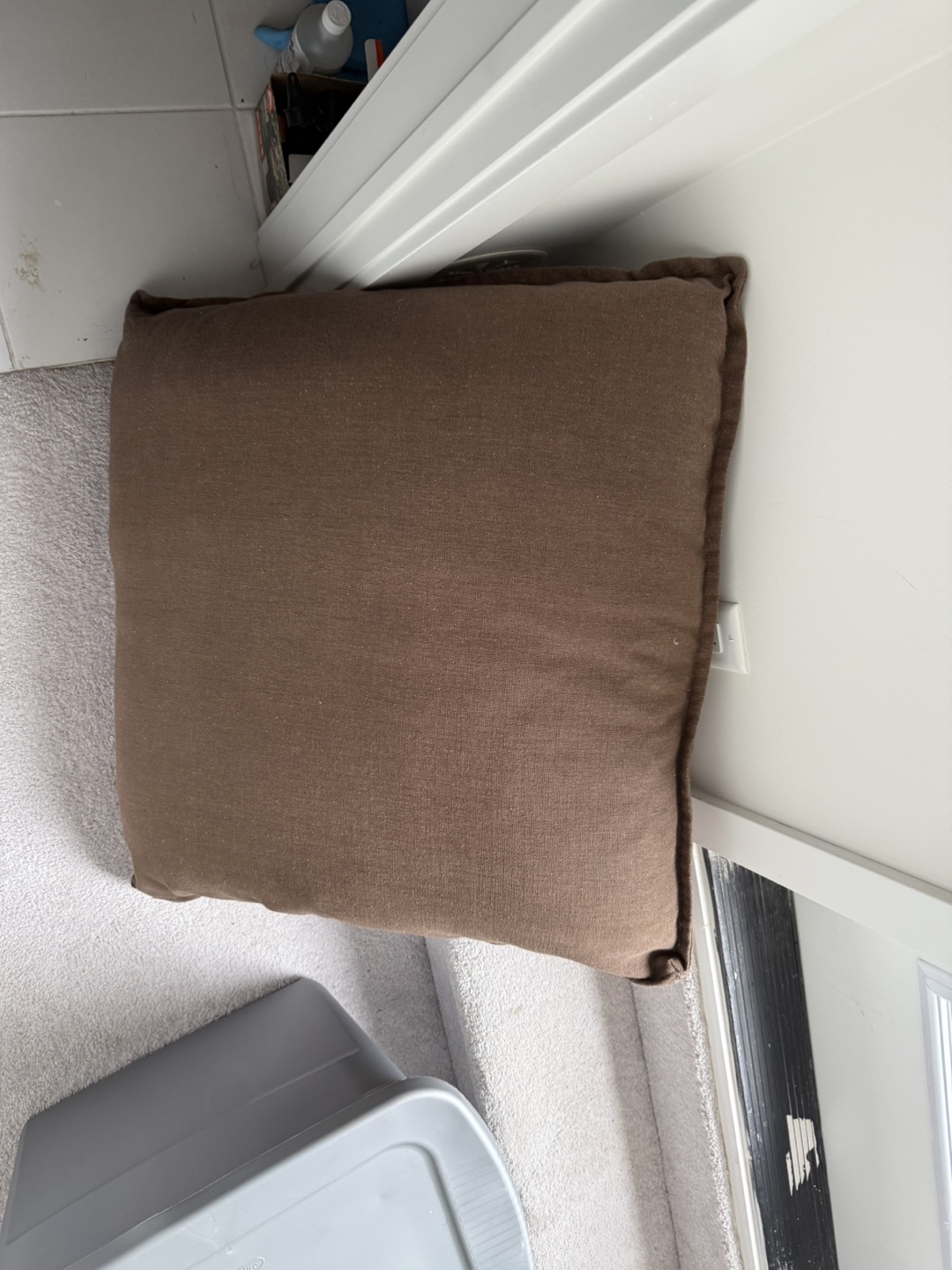 Large Brown Floor Cushion - photo 3