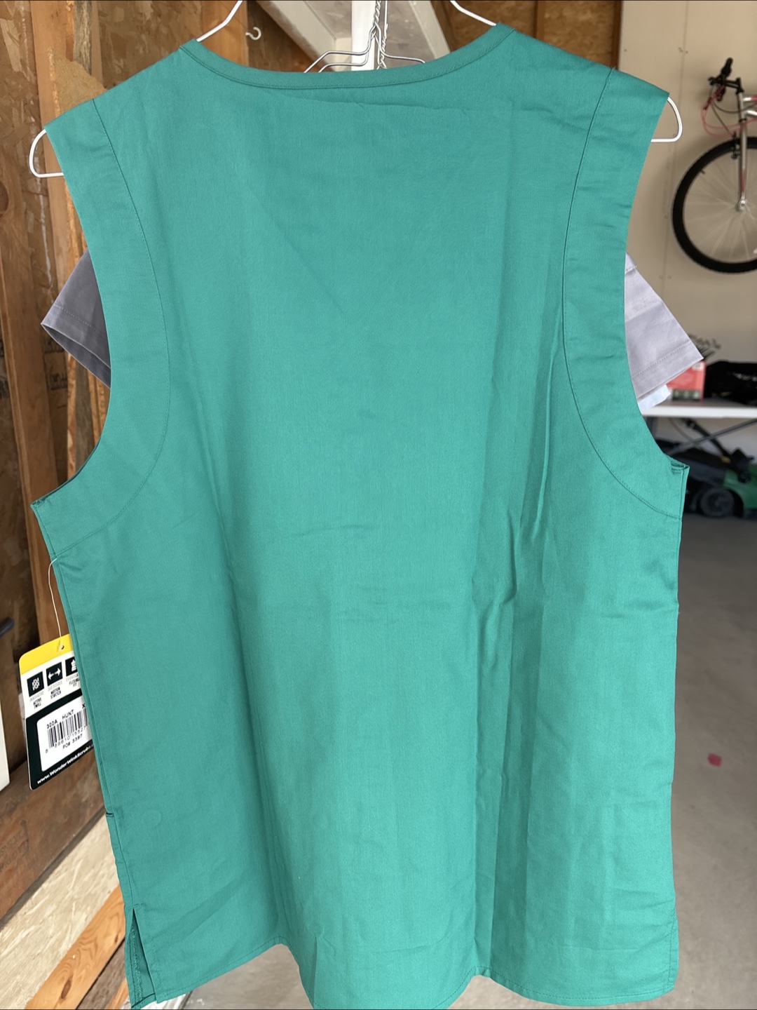 WonderWork Scrub Vest Green - Size XS - photo 2