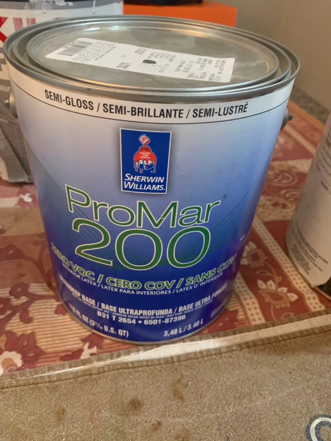 Sherwin-Williams ProMar 200 Zero VOC Interior Semi-Gloss Paint thumbnail