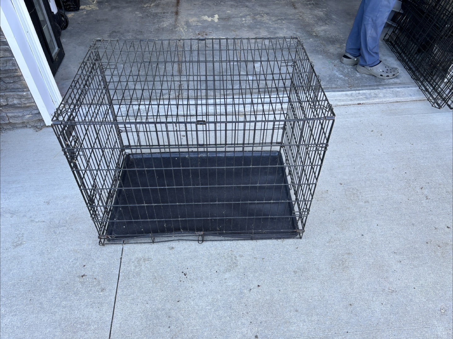 Black wire dog crate - photo 2