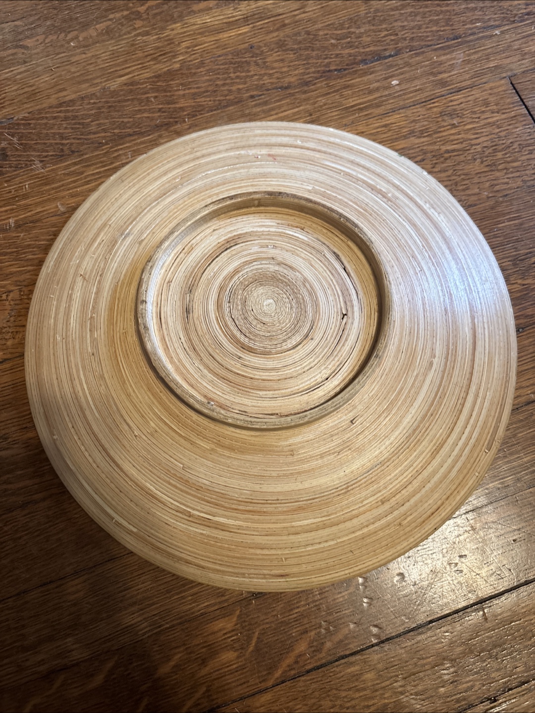 Large Round Bamboo Serving Bowl - photo 2