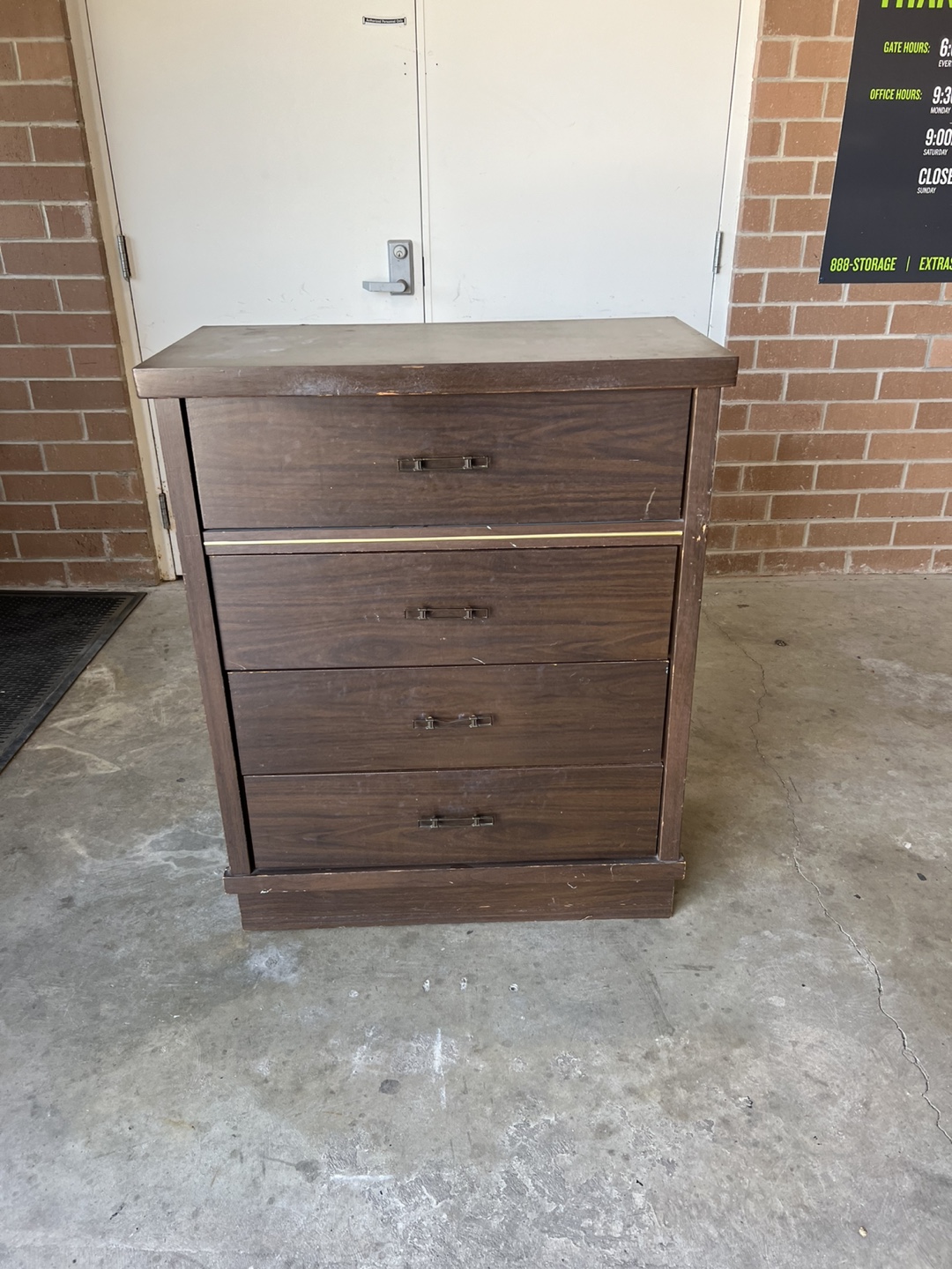 Vintage Wood Chest of Drawers