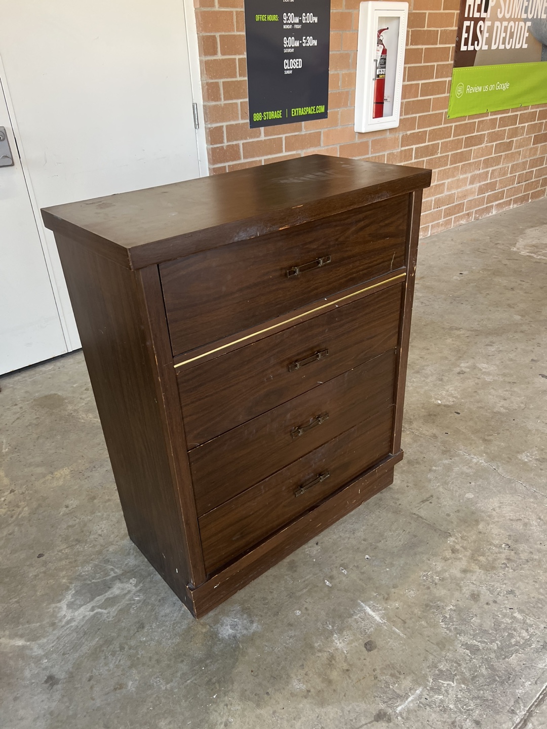 Vintage Wood Chest of Drawers - photo 4