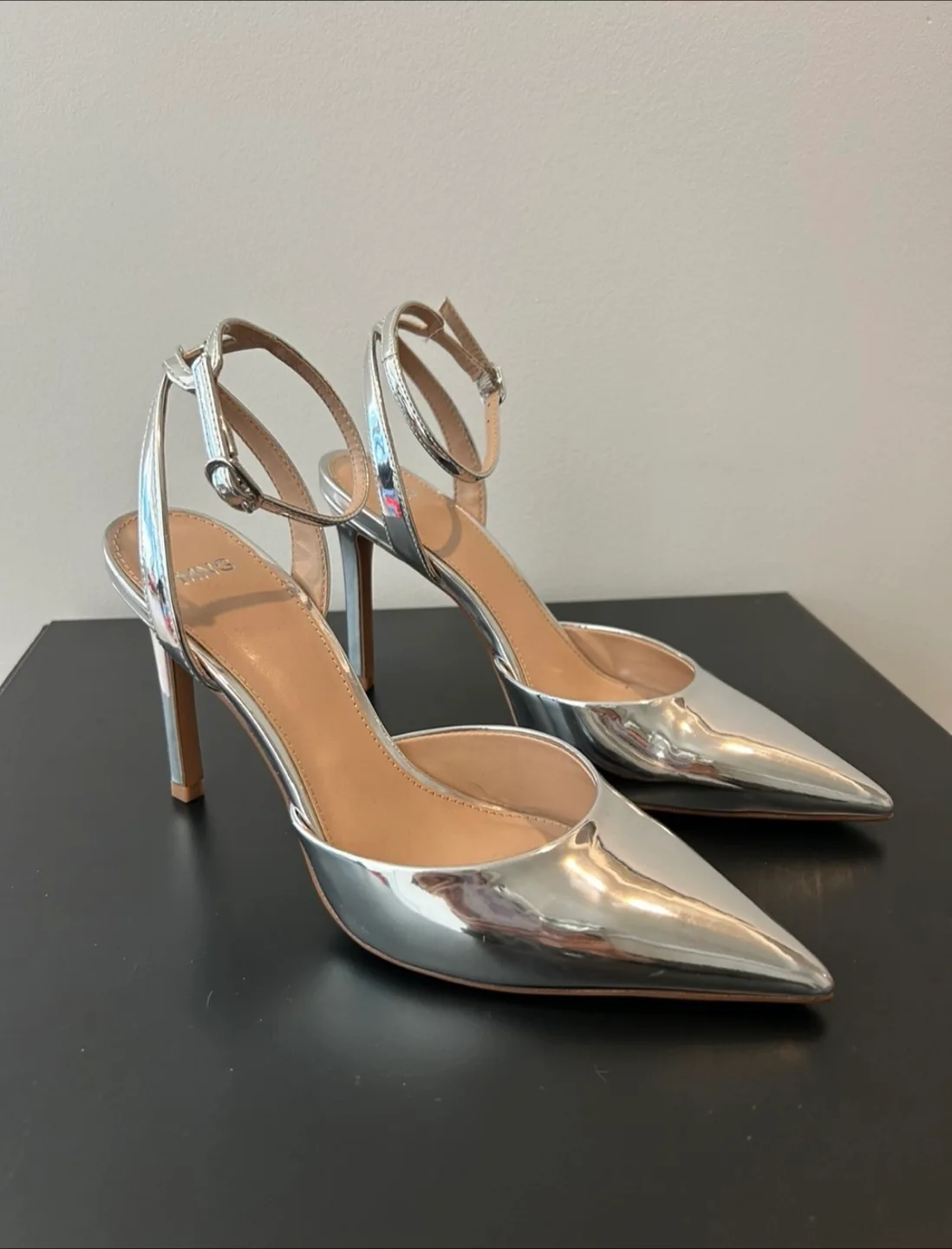 Mango silver heels - size 6 thumbnail
