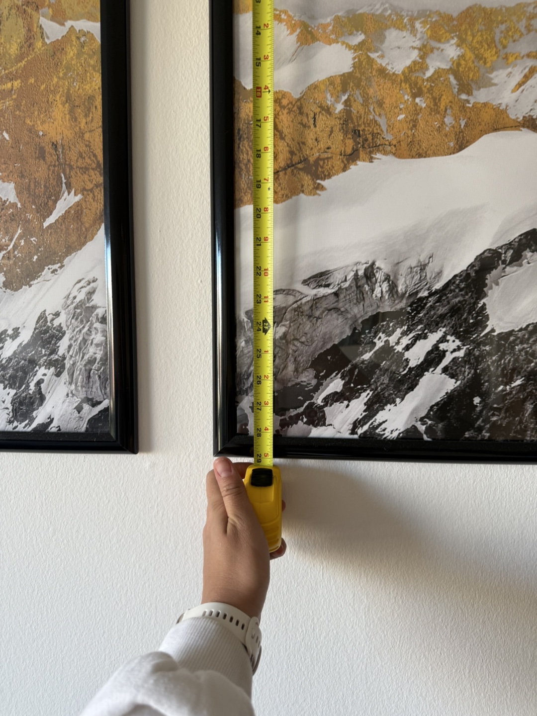 Set of Three Mountain Landscape Prints in Black Frames - photo 2
