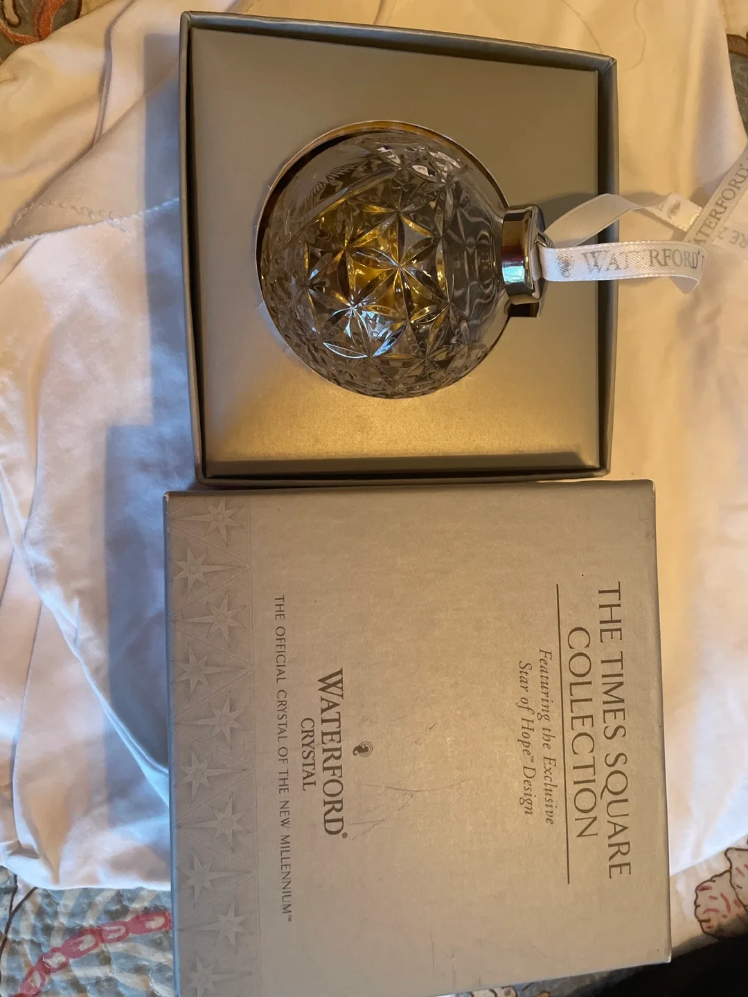 Waterford Times Square 2000 Crystal Ornament image indicator(2)