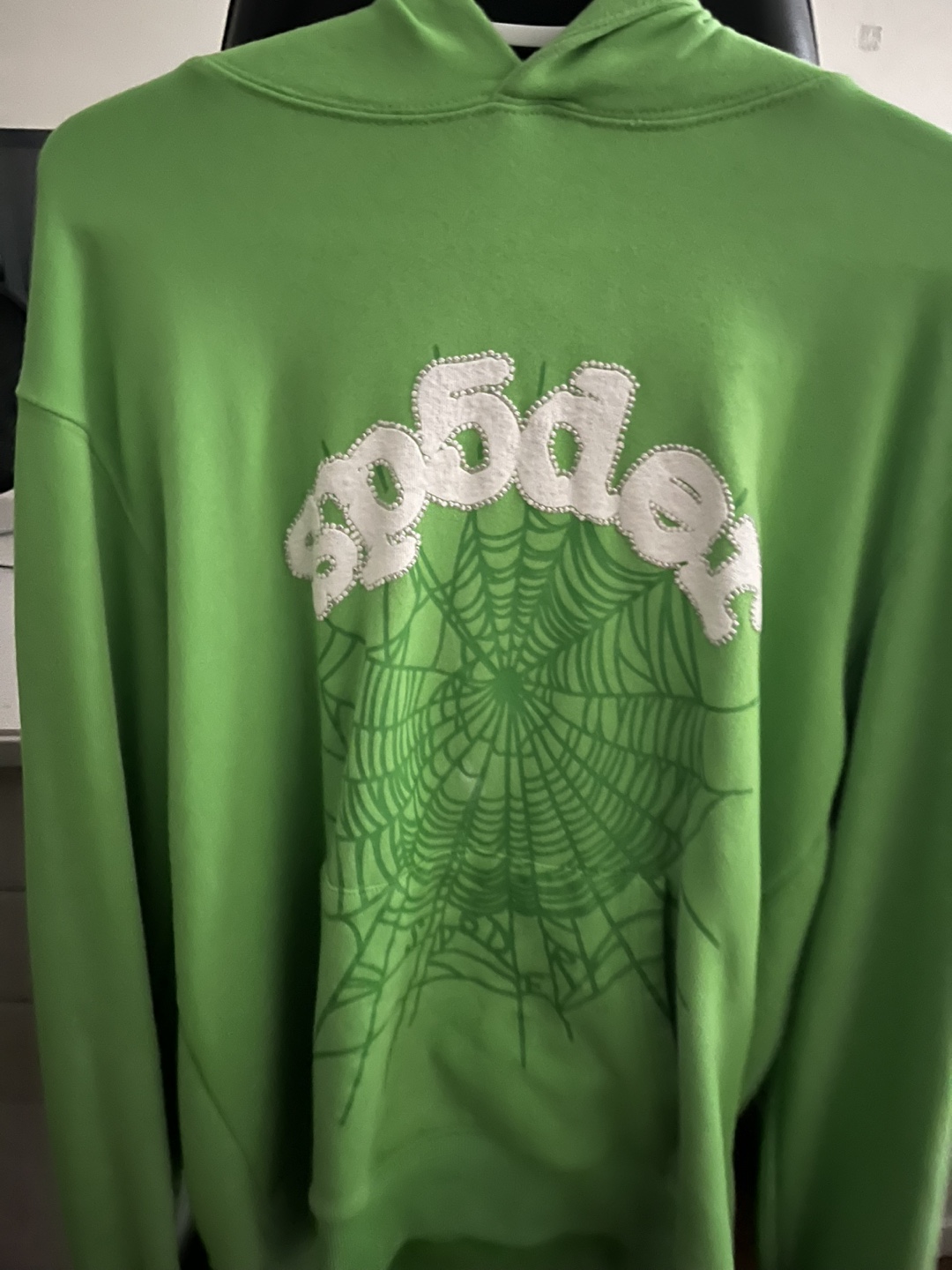 SP5DER Lime Green Hoodie Size Large - photo 4