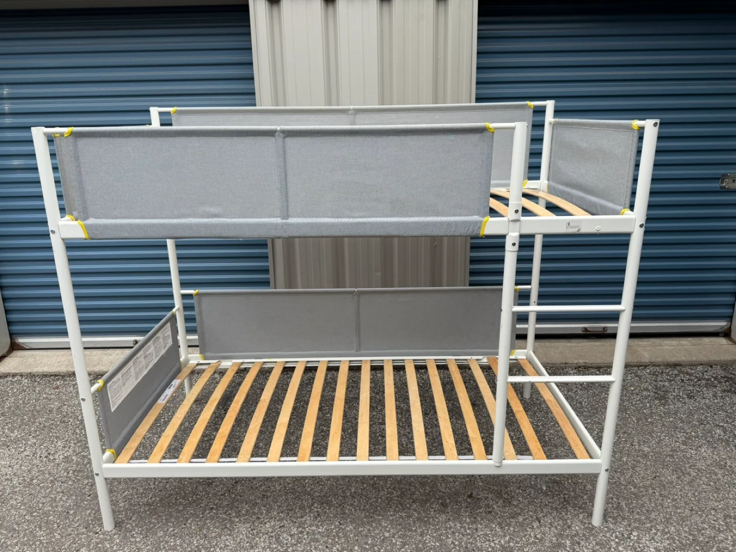 IKEA Bunk Bed White/Gray Twin VITVAL thumbnail