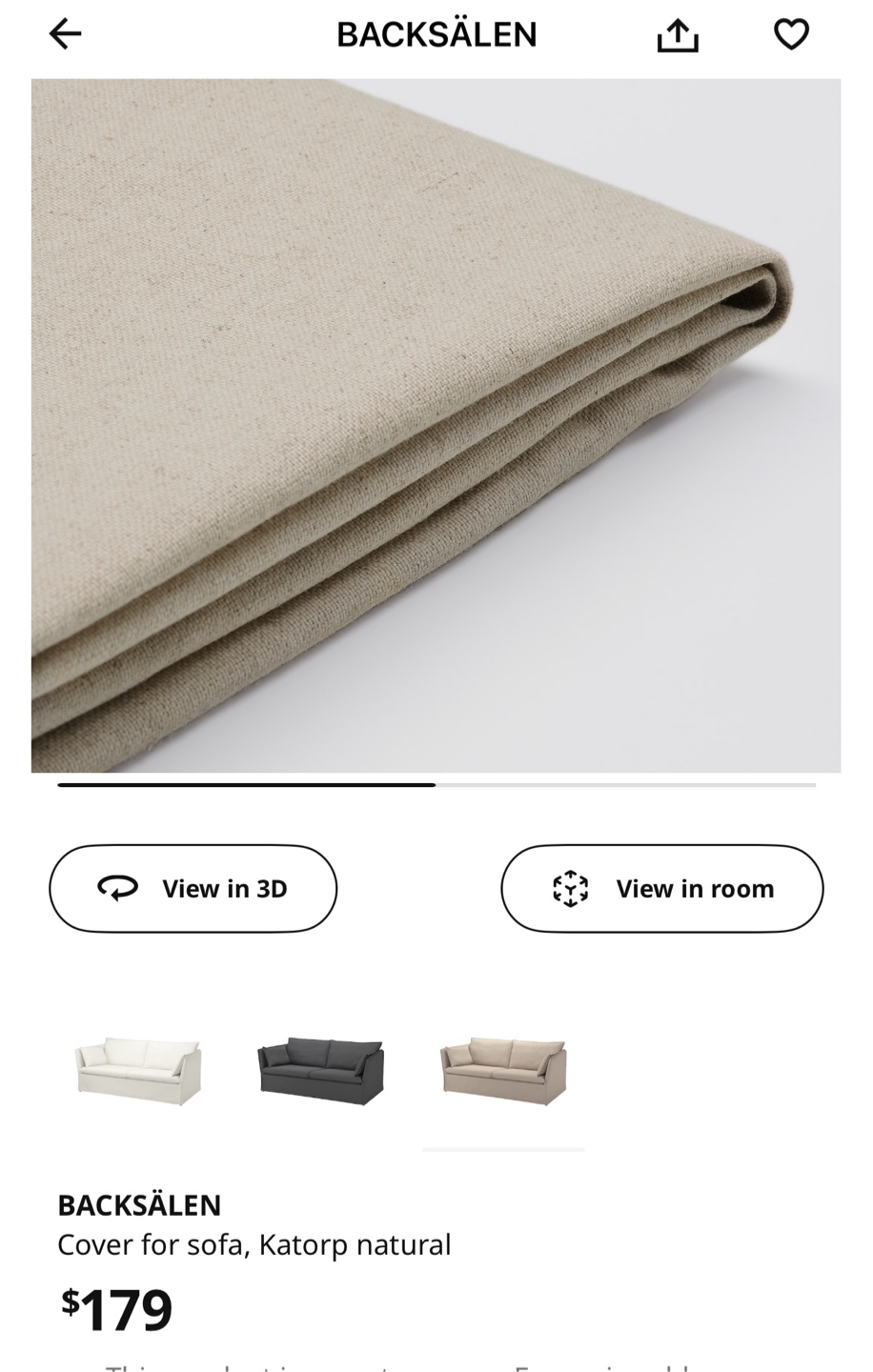 IKEA BACKSÄLEN Sofa - Beige - photo 5