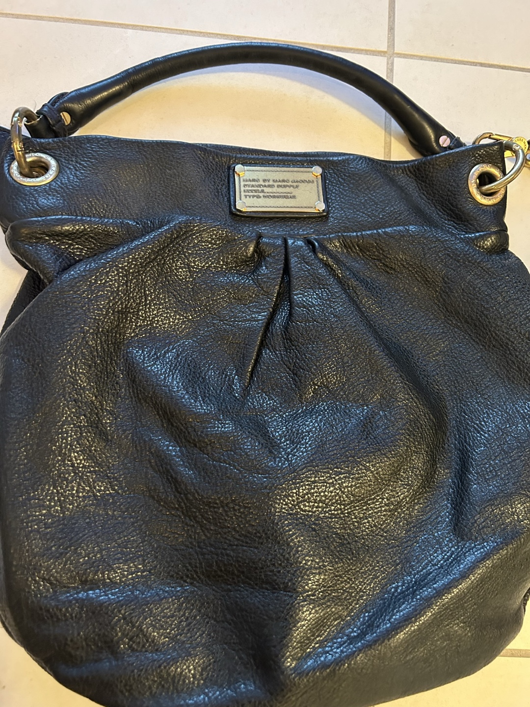 Marc by Marc Jacobs Black Leather Shoulder Bag