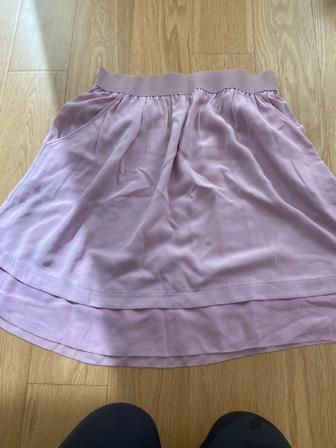 Lavender layered mini skirt thumbnail