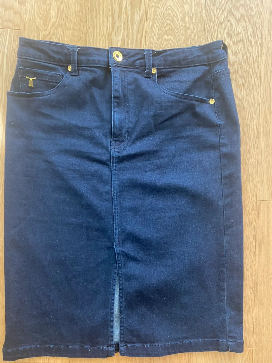 Black Denim Pencil Skirt thumbnail