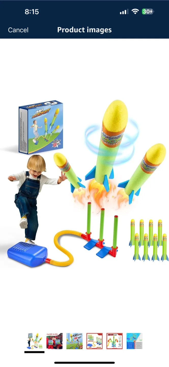 Jump Rocket Water Rocket Launcher Toy Set thumbnail