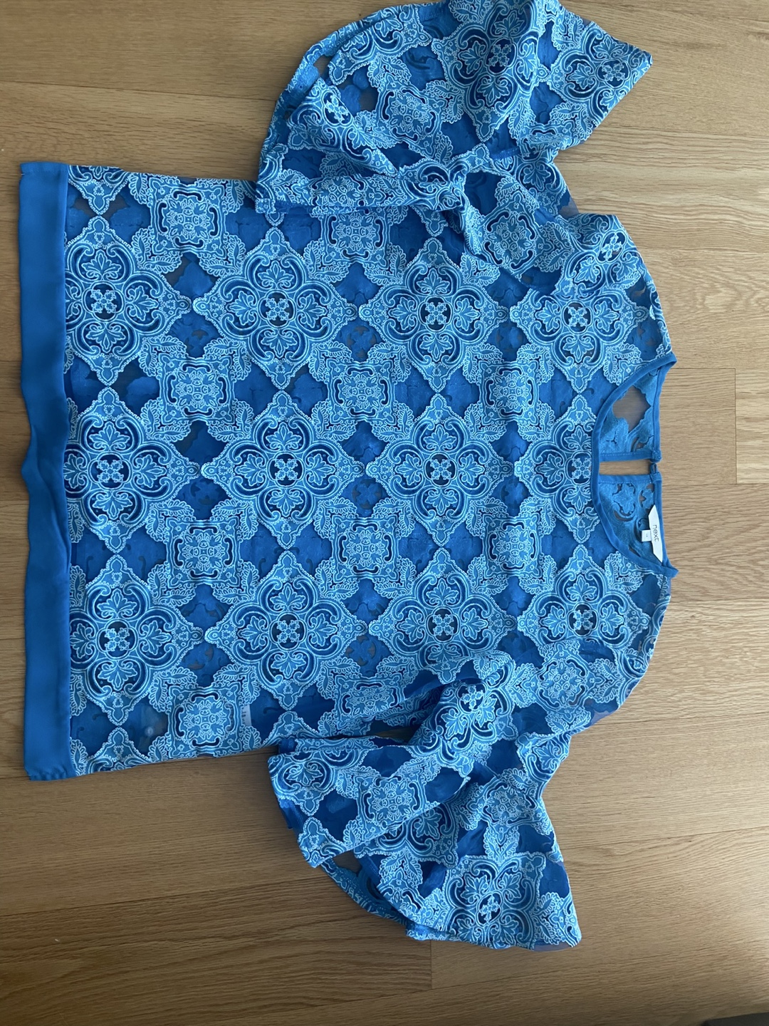 Blue Lace Blouse