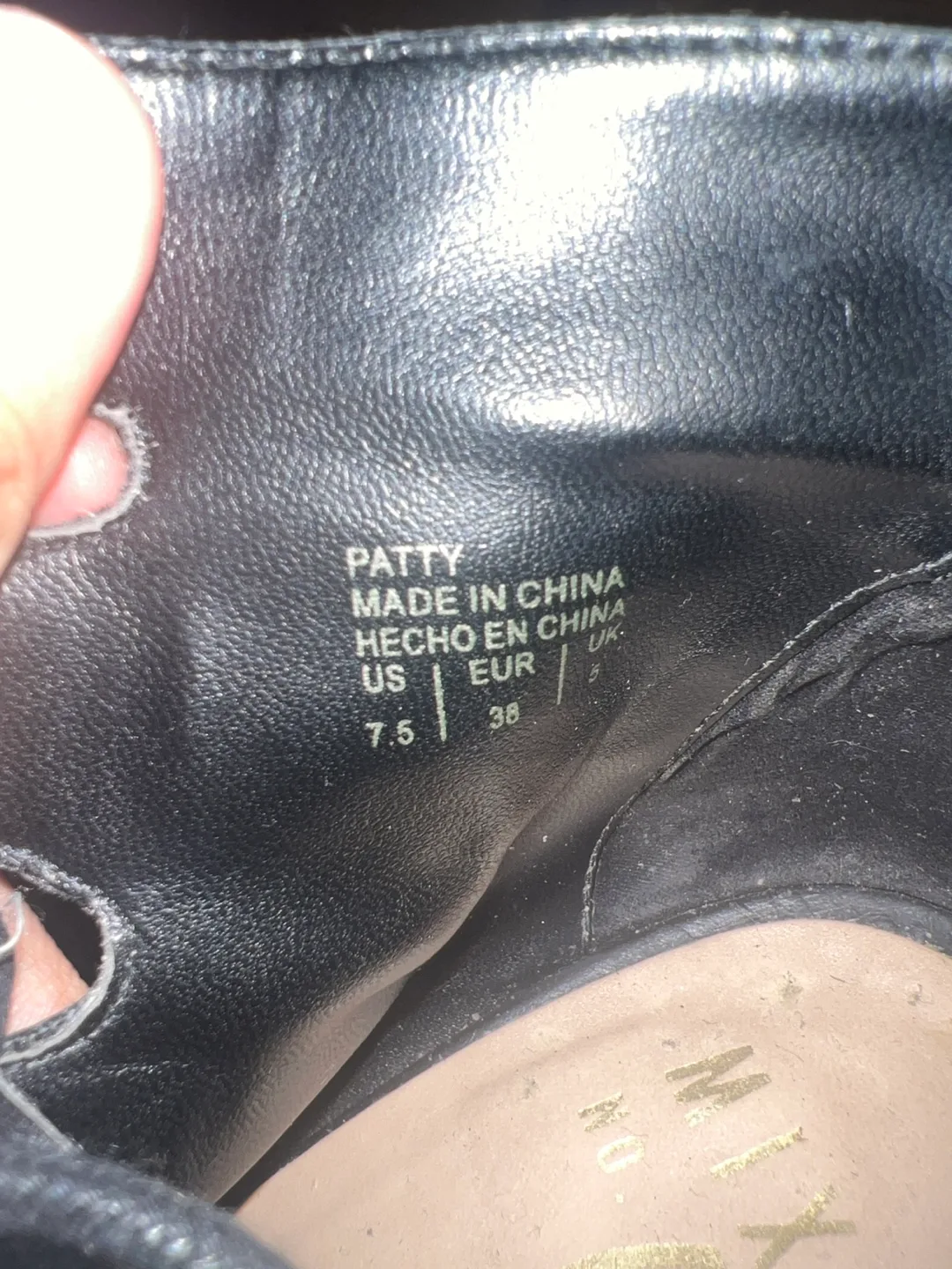 Black Lace-Up Peep-Toe Heels - Size 7.5 image indicator(3)