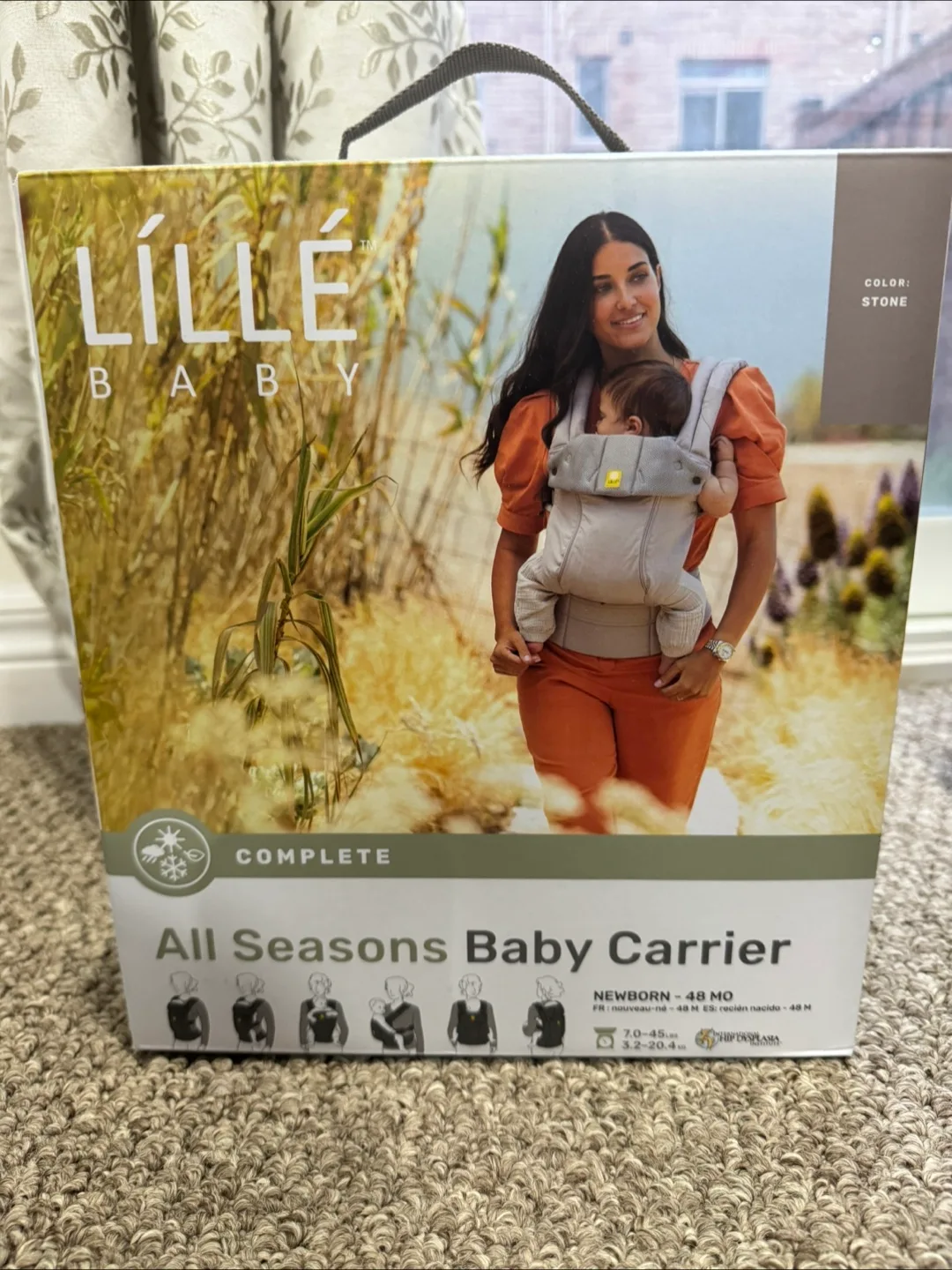 BNIB LILLEbaby Complete All Seasons Baby Carrier - Stone thumbnail
