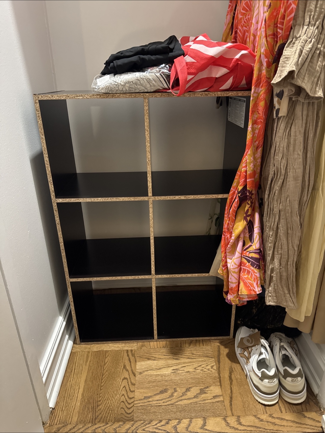 Brown Wood 9-Cube Organizer Shelf
