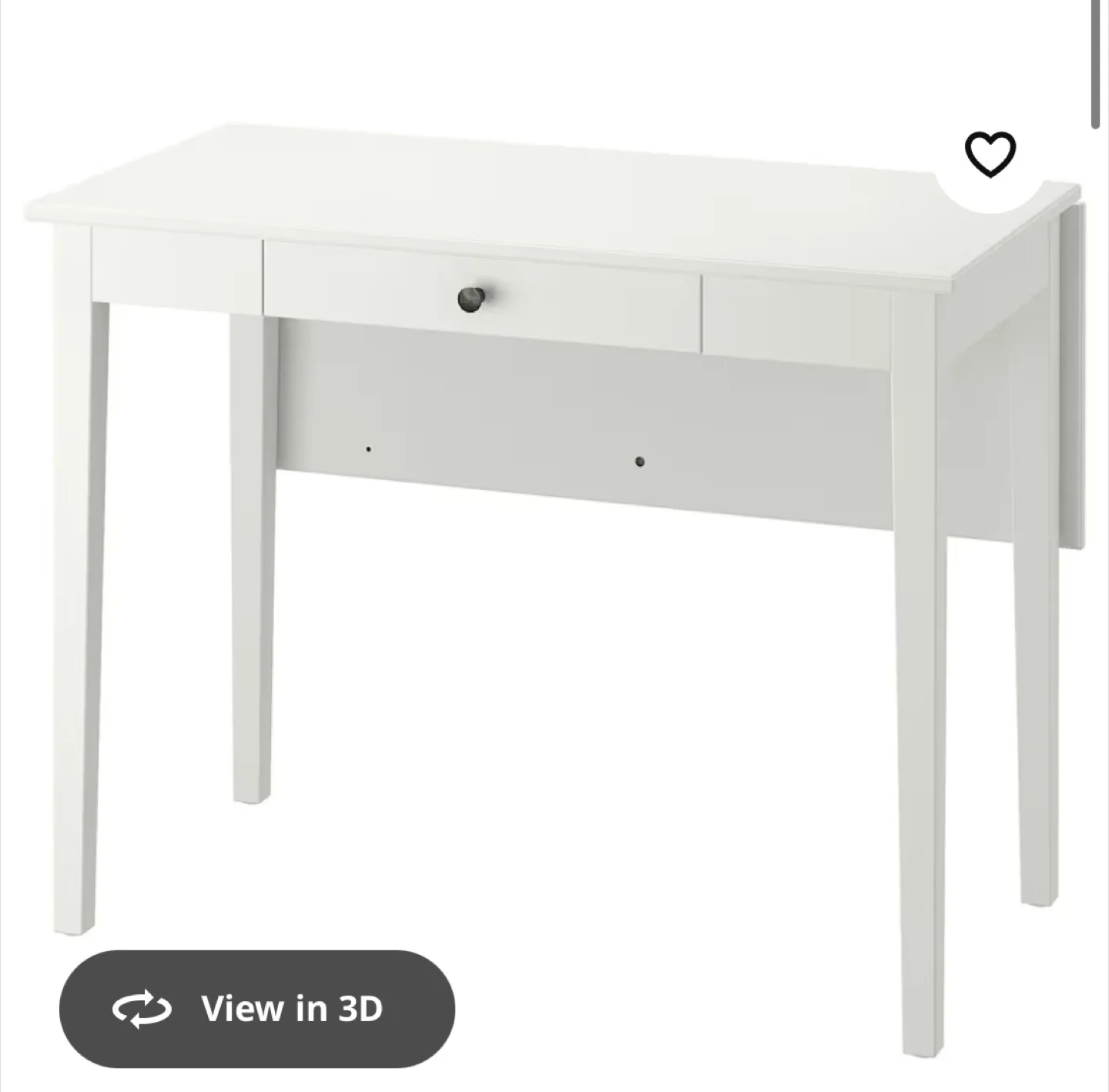 IKEA IDANÄS Drop-Leaf Table - White thumbnail