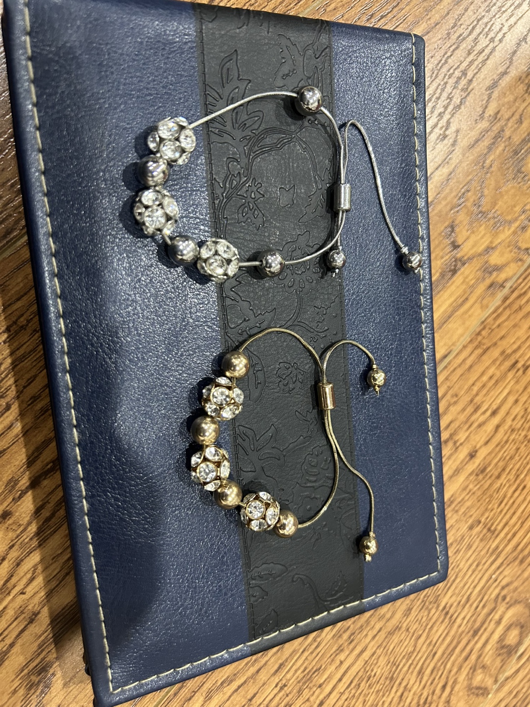 Two sparkly beaded bracelets