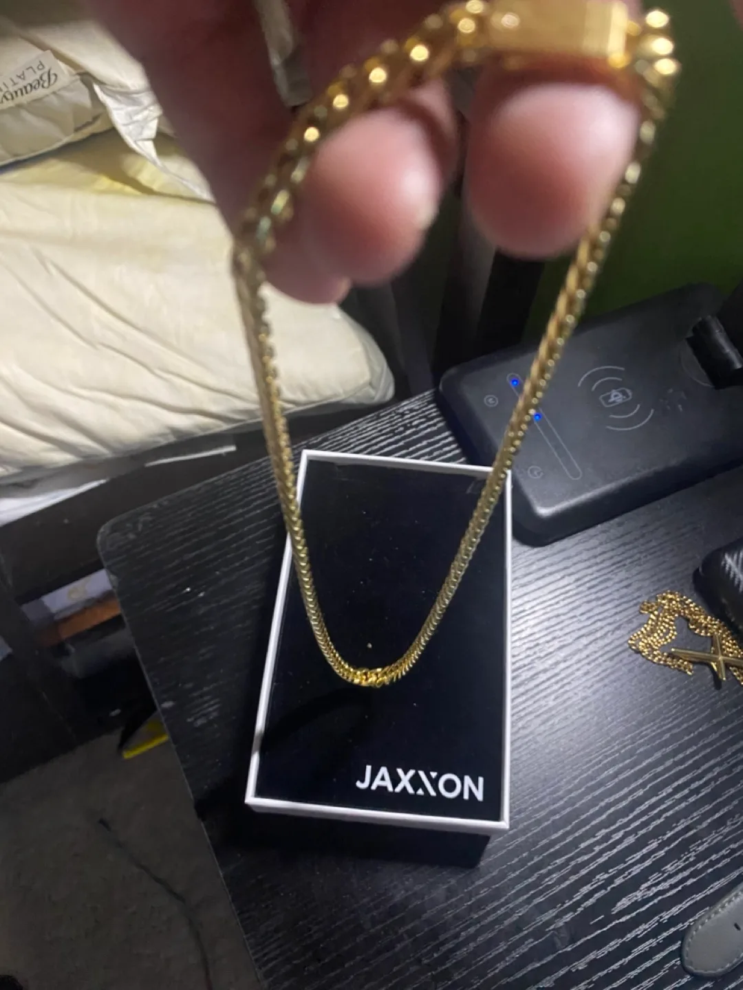 Jaxon Gold Cuban Link Chain Necklace thumbnail