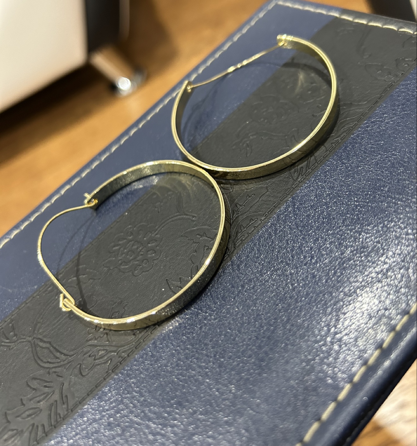 Gold-toned hoop earrings