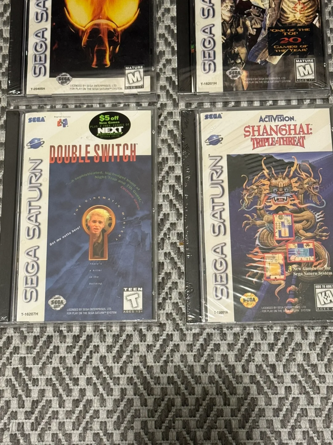 4 Sealed Sega Saturn games (incl. Doom) image indicator(3)