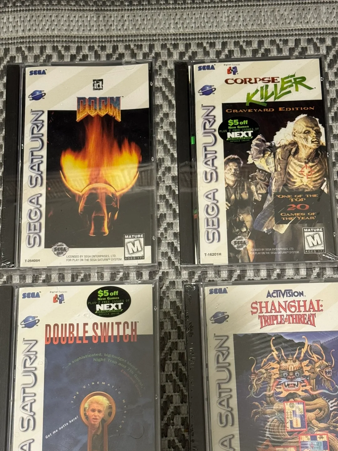 4 Sealed Sega Saturn games (incl. Doom) image indicator(2)