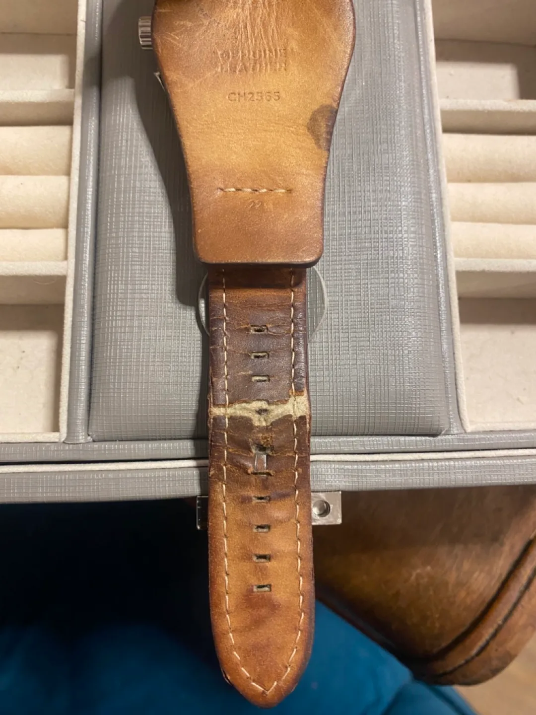 Fossil Men's Chronograph Watch Brown Leather Band image indicator(6)