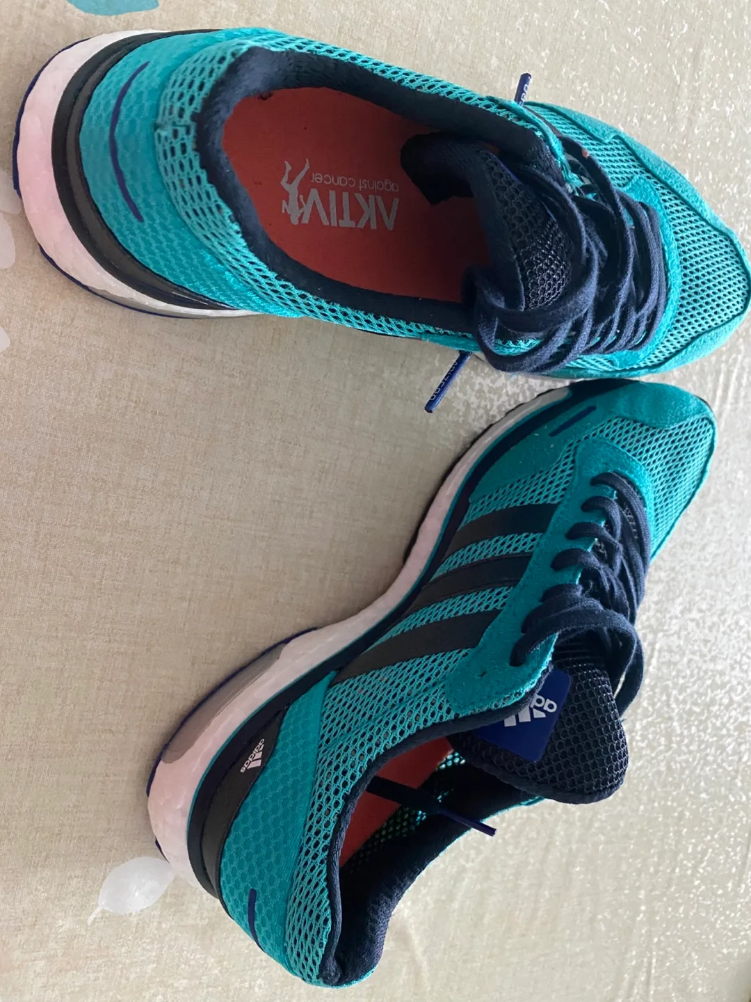 Adidas Running Shoes - Teal and Black thumbnail