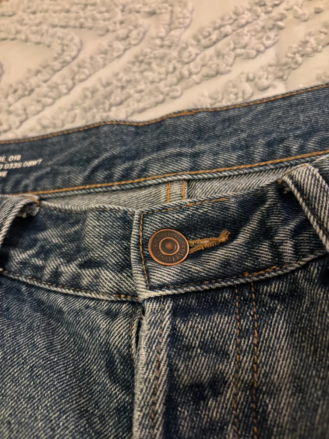 Celine Homme Wesley Straight-Leg Distressed Jeans image indicator(4)